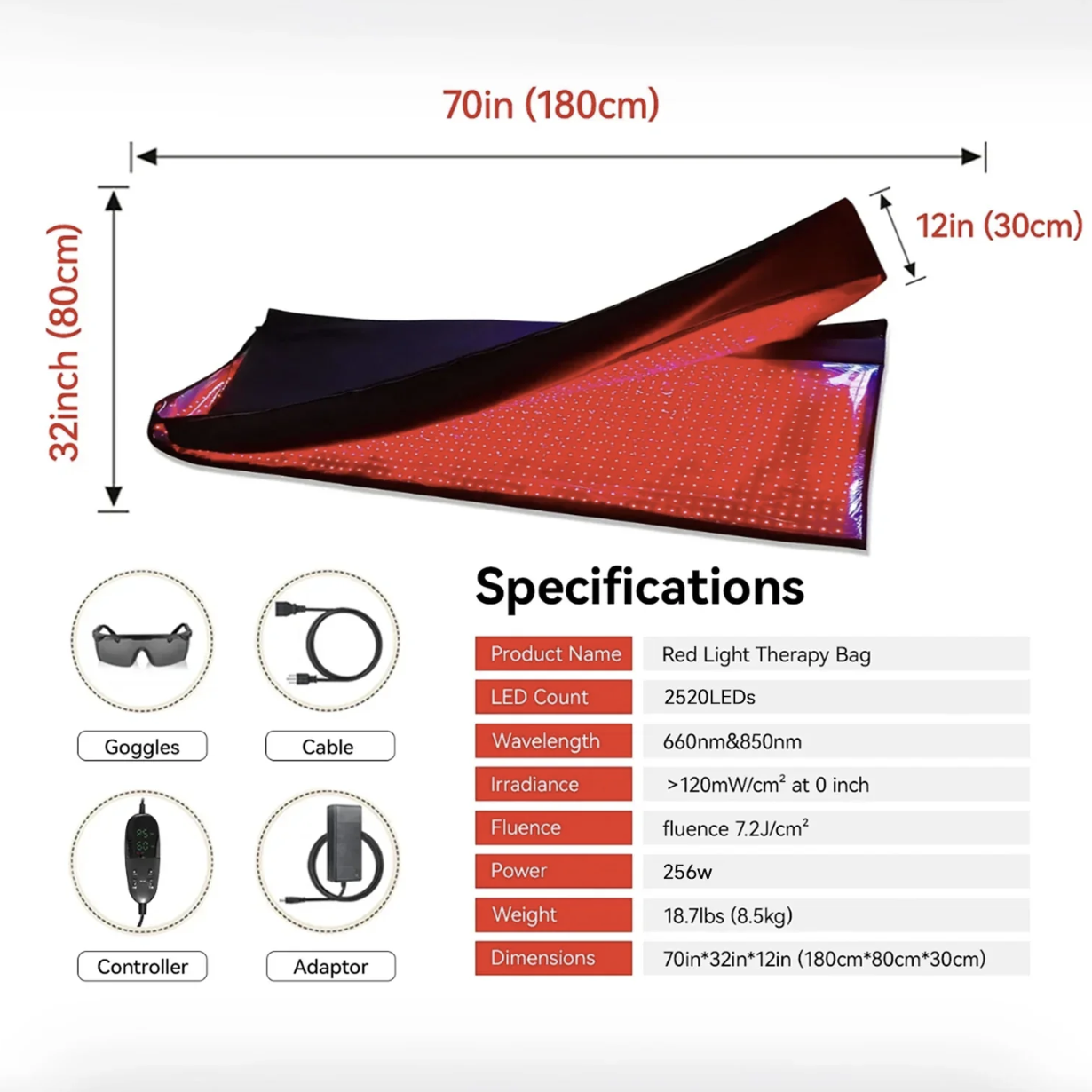 Friend Red and Infrared Light Therapy Bag
